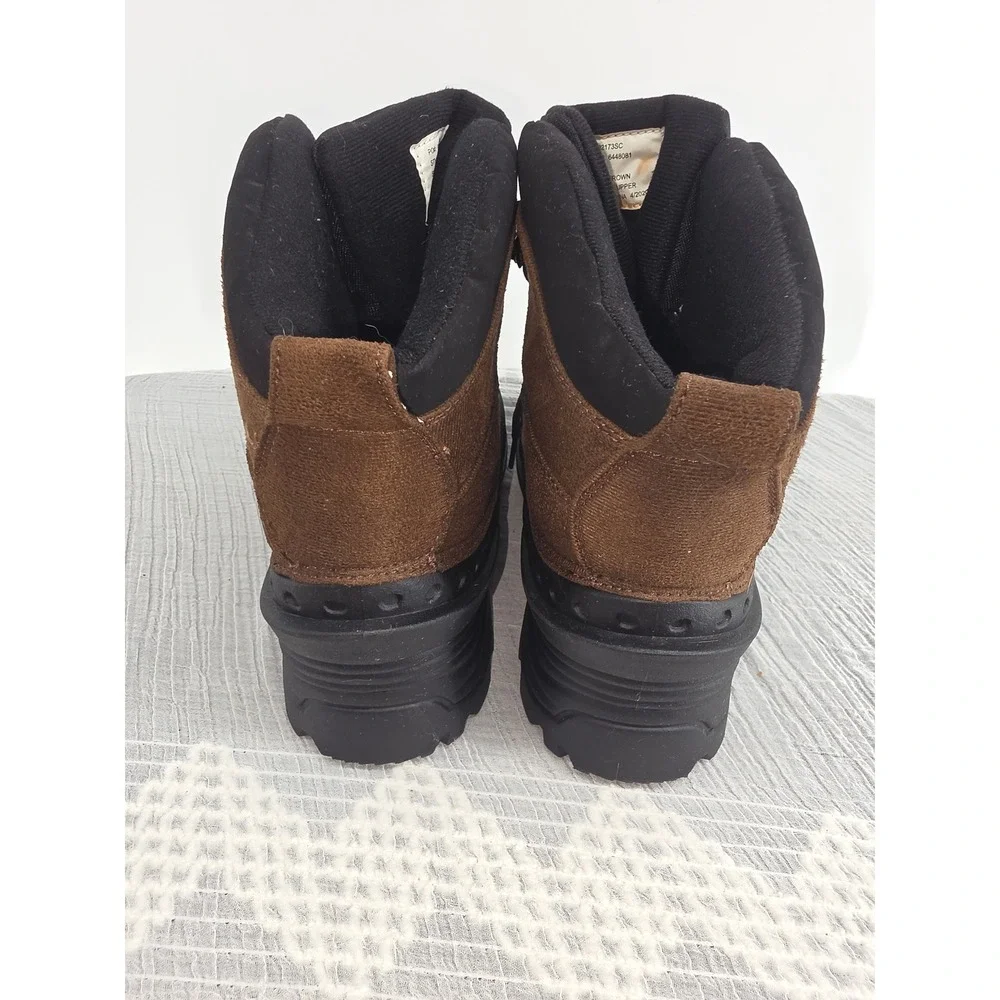 Itasca Mens 3M Thinsulate Insulated Snow Boots Brown Black Winter 6448081 Sz 11